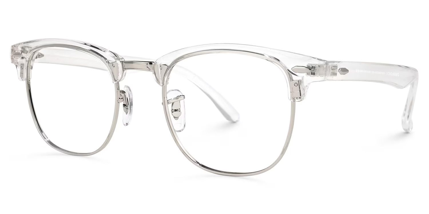 Hacker Browline Clear Glasses | ZEELOOL UK1