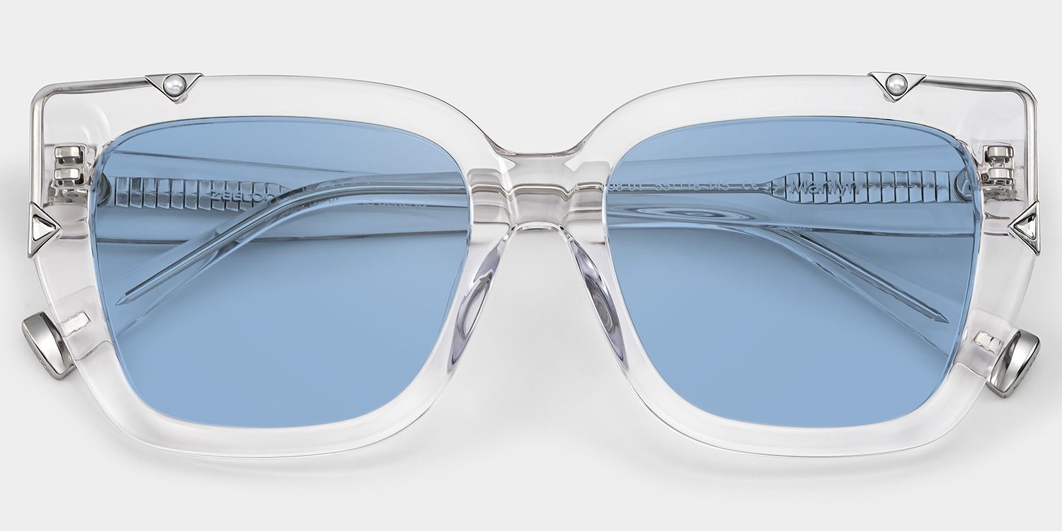 Marilyn Clear Frame Sunglasses with Butterfly Style | ZEELOOL UK2