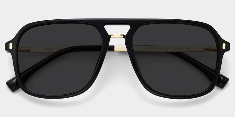 Kilworth Aviator Black Glasses
