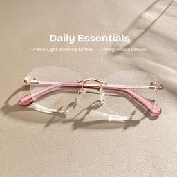 Jaxon Rectangle Rose Gold Glasses0