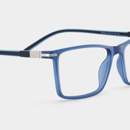 Aaron Rectangle Blue Glasses4