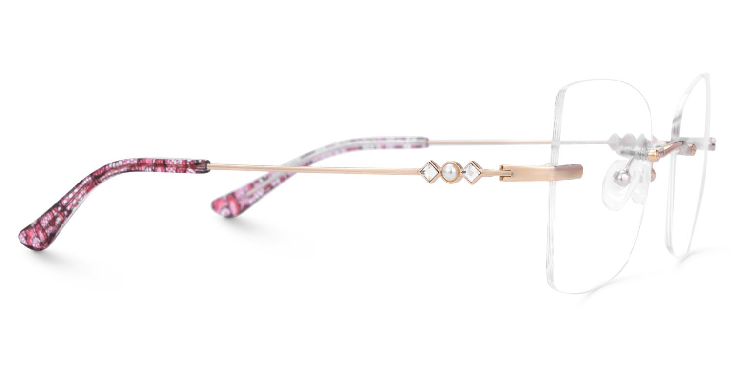 Tierney Designer Butterfly Glasses in Rimless  | ZEELOOL UK3