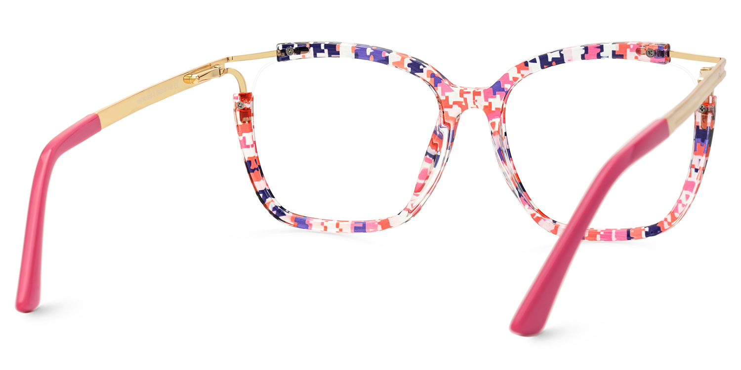 Sidibe Square Pink Glasses3