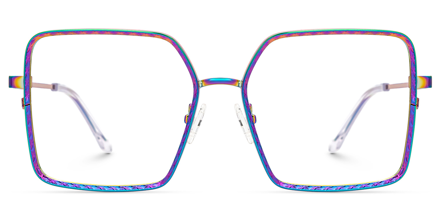Square Toure Iridescent Frames Designer Glasses0