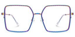 Toure Iridescent Square Glasses0