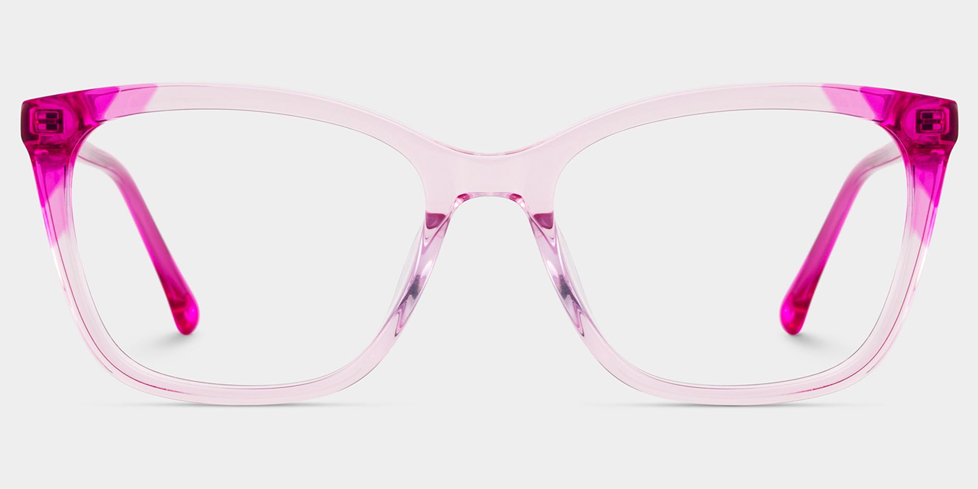 Juno Rectangle Pink Frame Eyeglasses for Woman| ZEELOOL UK1