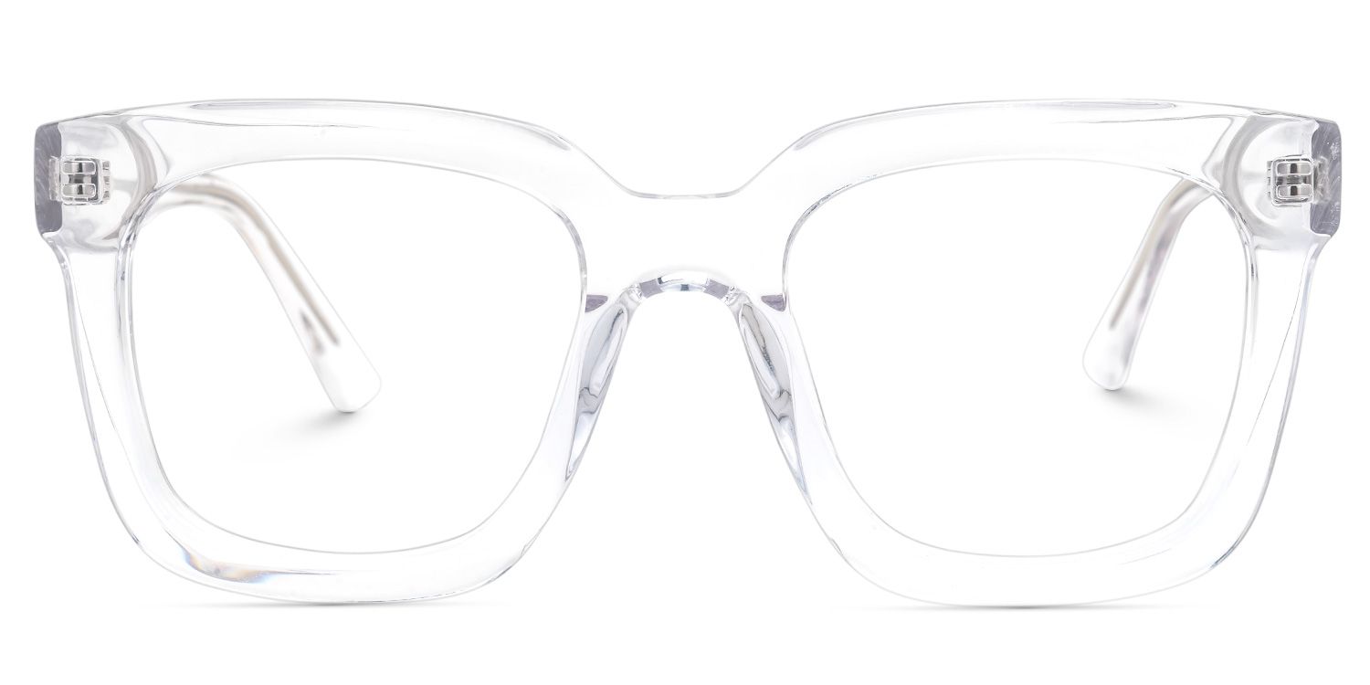 Square Haslett Clear Glasses deals -Zeelool Glasses0