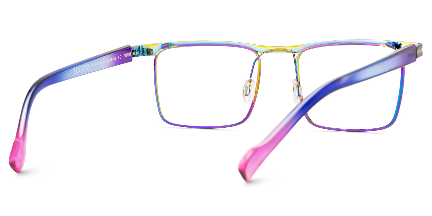 Violet Browline Iridescent Glasses5