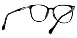 Simoni Round Black Glasses3