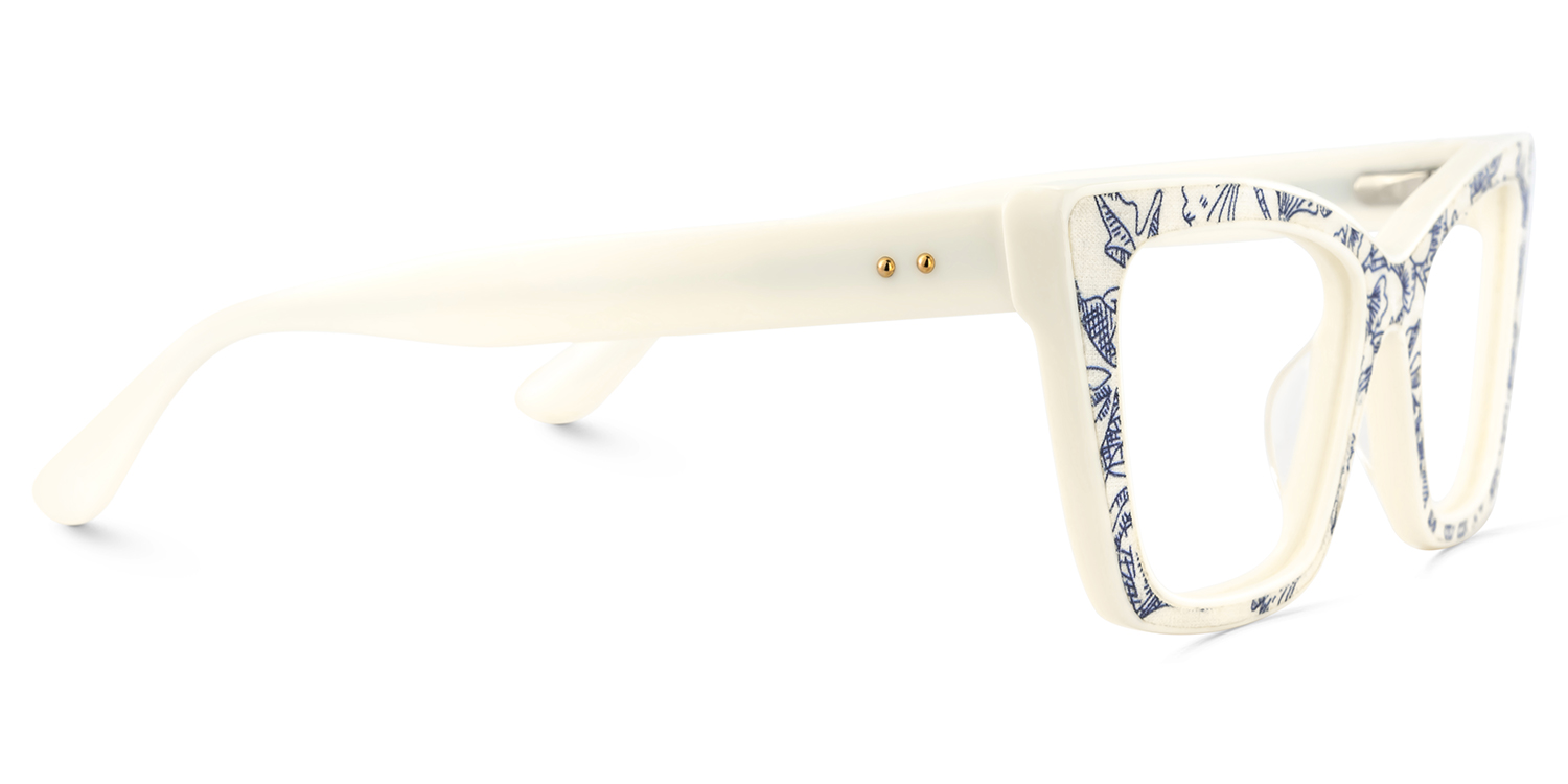 Blue Pattern Frame Glasses - Mcnatt on Sale | Zeelool4