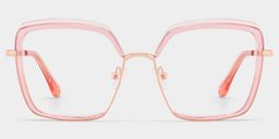 Cordaro Square Pink Glasses1