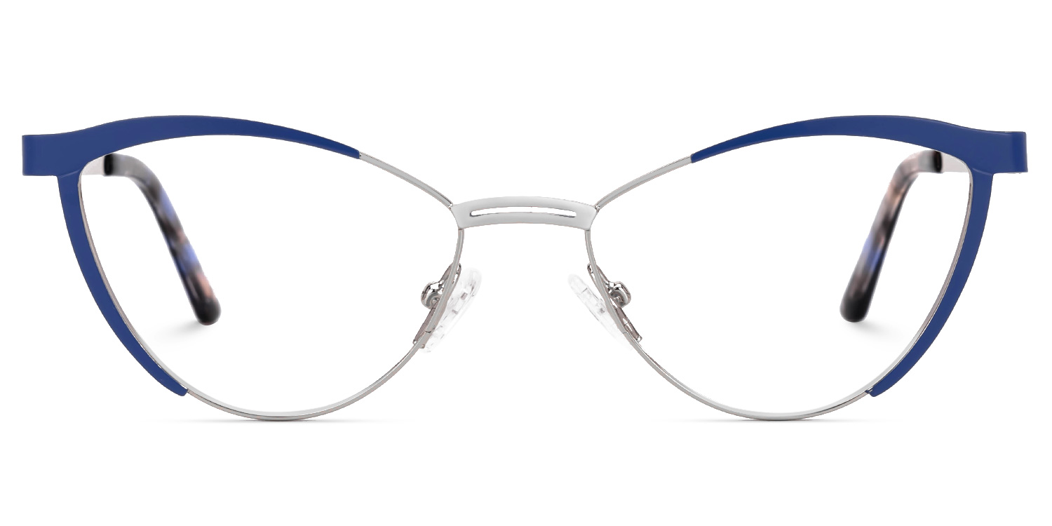 Sydney Cat Eye Blue Glasses0