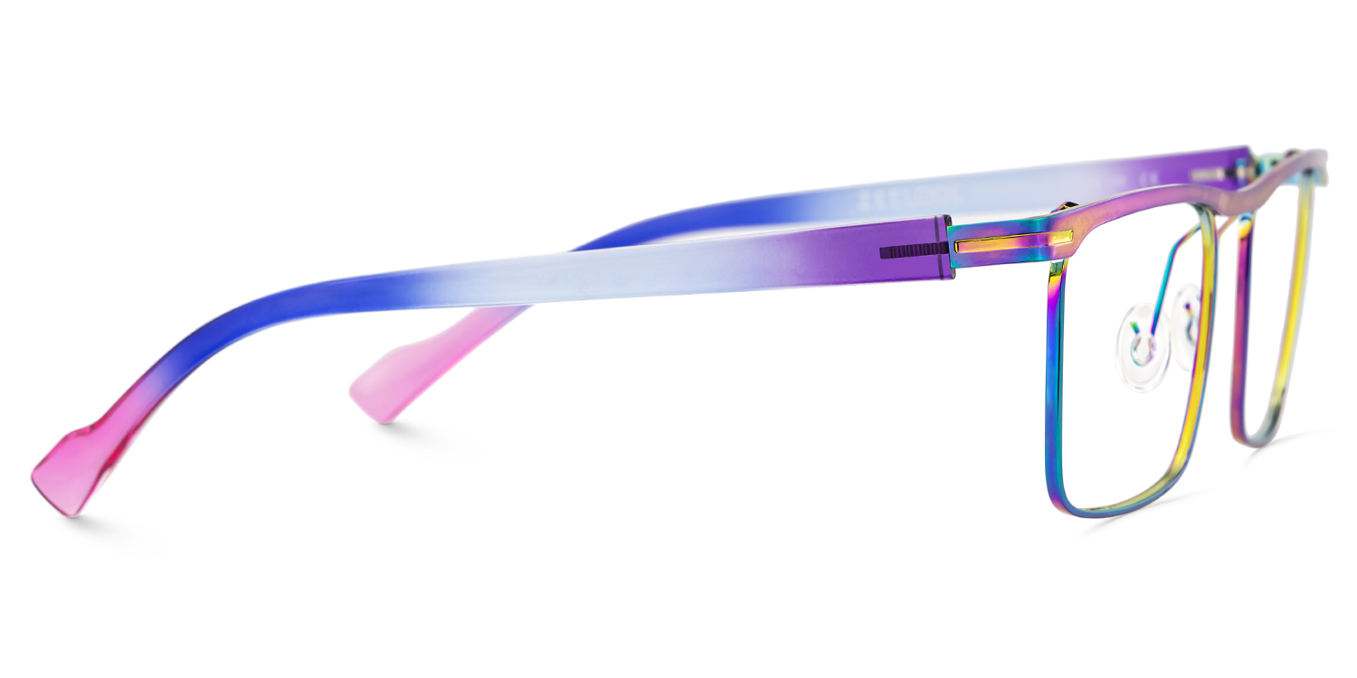 Violet Browline Iridescent Glasses4