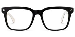 Demers Square Black Glasses0