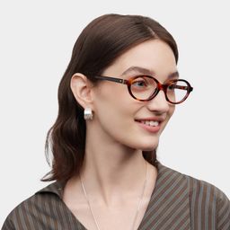Everly Oval Tortoise Glasses1