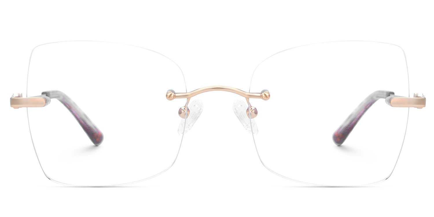 Tierney Designer Butterfly Glasses in Rimless  | ZEELOOL UK1