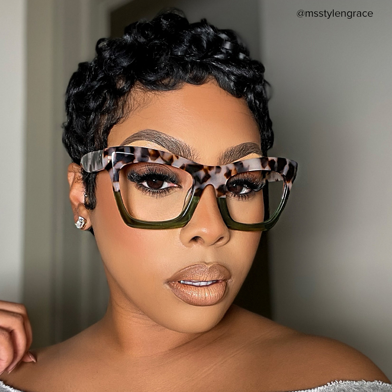 Benitez Square Two-Tone Glasses7