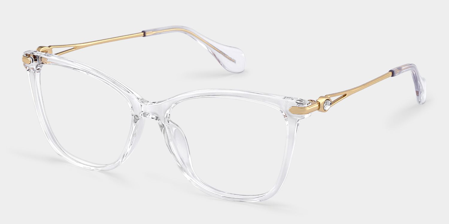 Westley thin clear frame glasses with Butterfly Frame Online | ZEELOOL2
