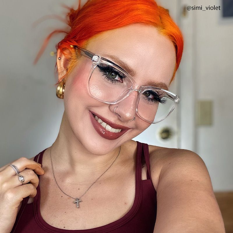 Libby Geometric Clear Eyeglasses & Glasses Frames4