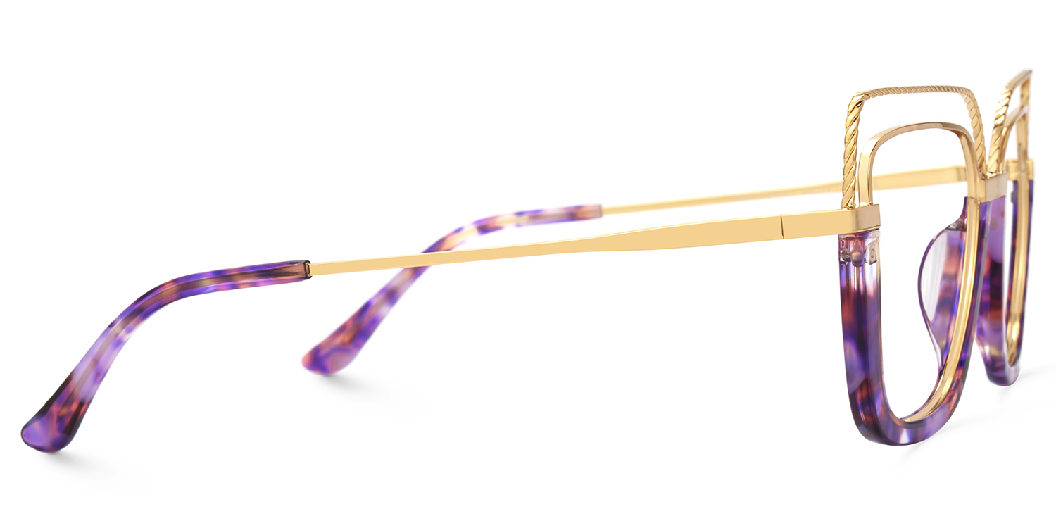 Ornella Cateye Purple Tortoise Glasses2