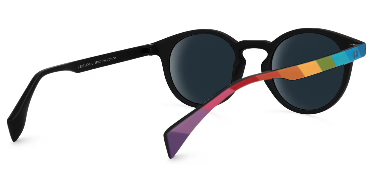 Street-Artist Round Multicolor Sunglasses | ZEELOOL UK3