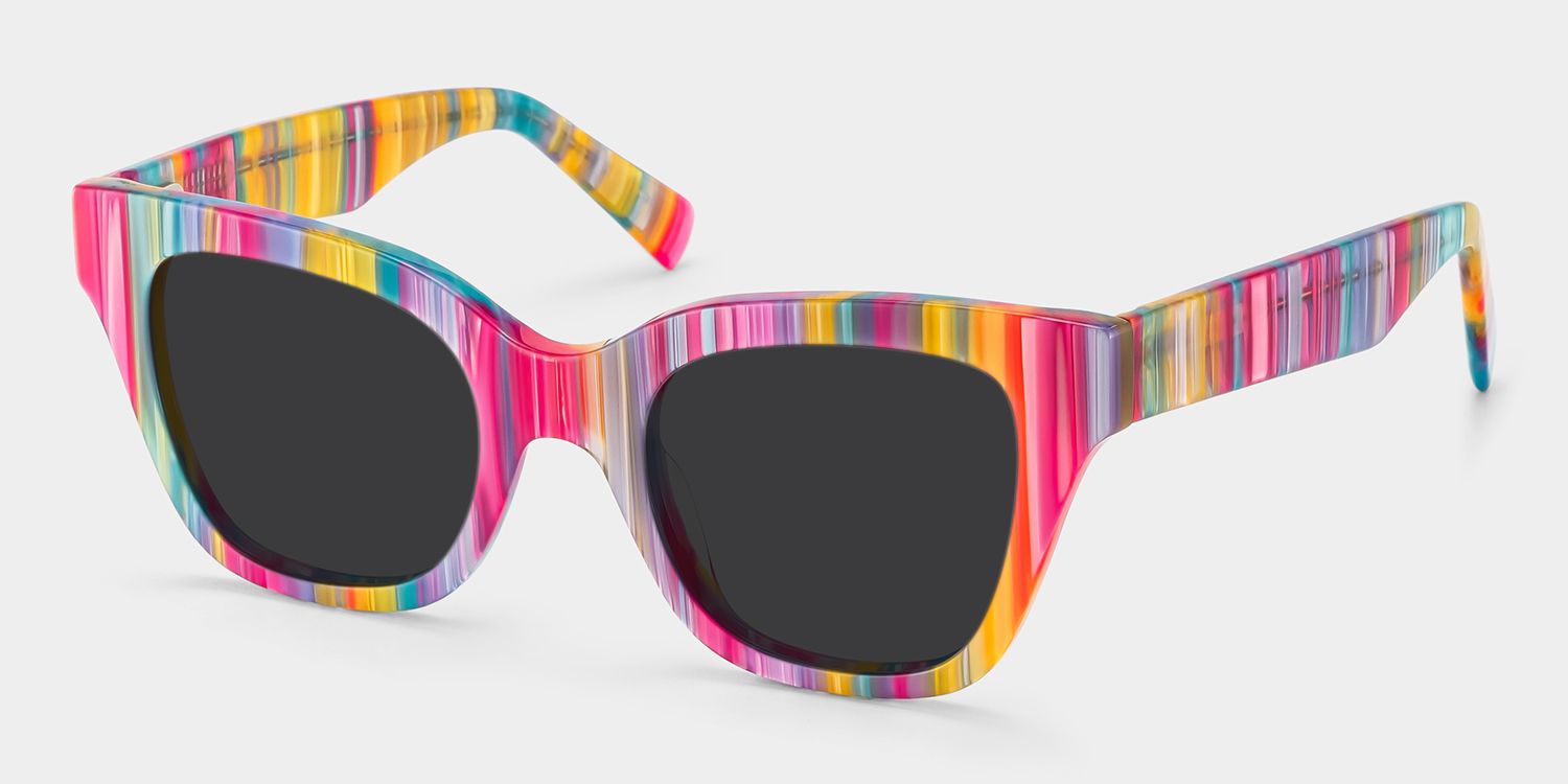 Nereyda Acetate Multicolor Frame Sunglasses | ZEELOOL UK2
