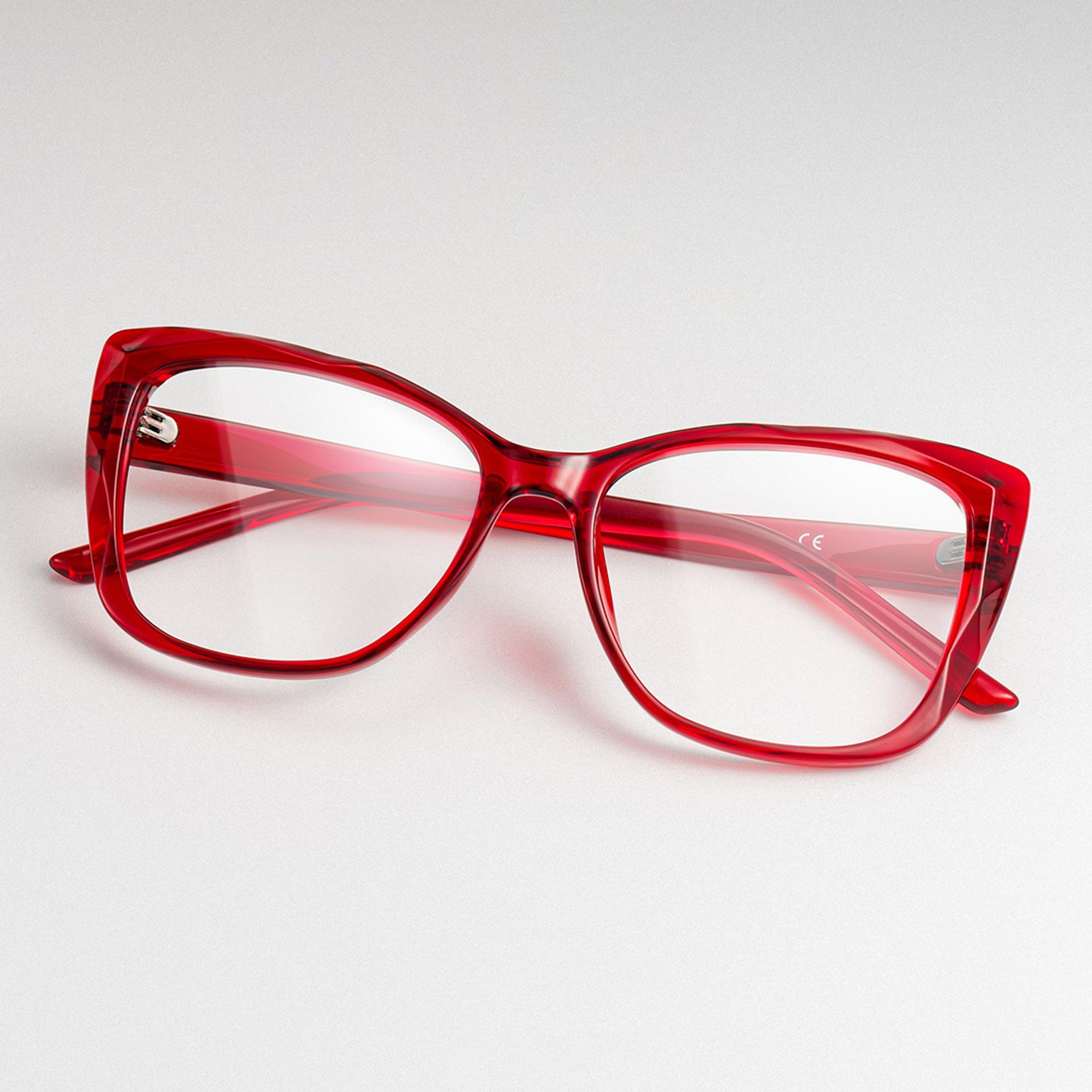 Farris Red Cat eye Frame Glasses for Women | ZEELOOL UK0