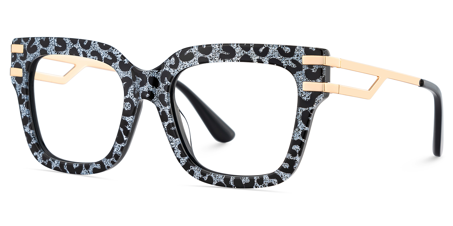 Lidia Square Gray Leopard Glasses3