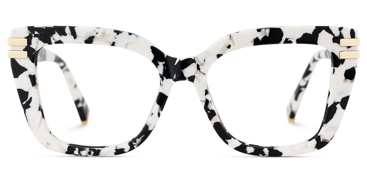 Cow Print Glasses with Square Frames1