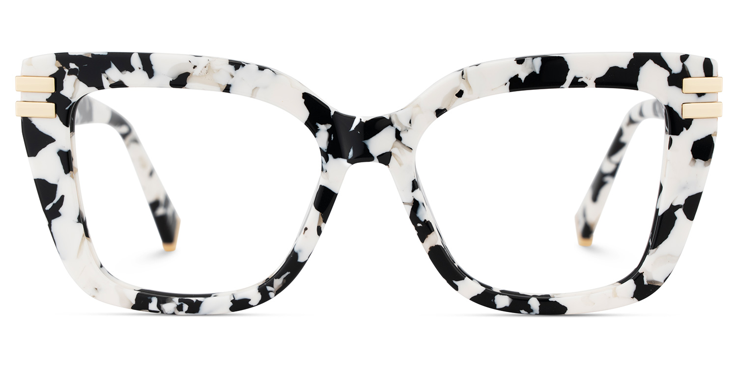 Cow Print Glasses with Square Frames1