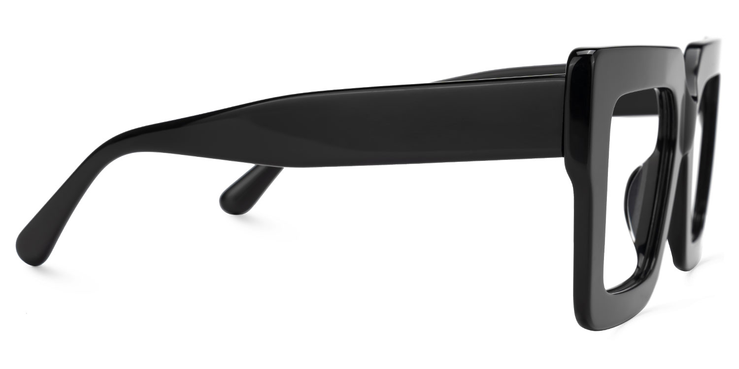 Brandon Square Black Glasses2