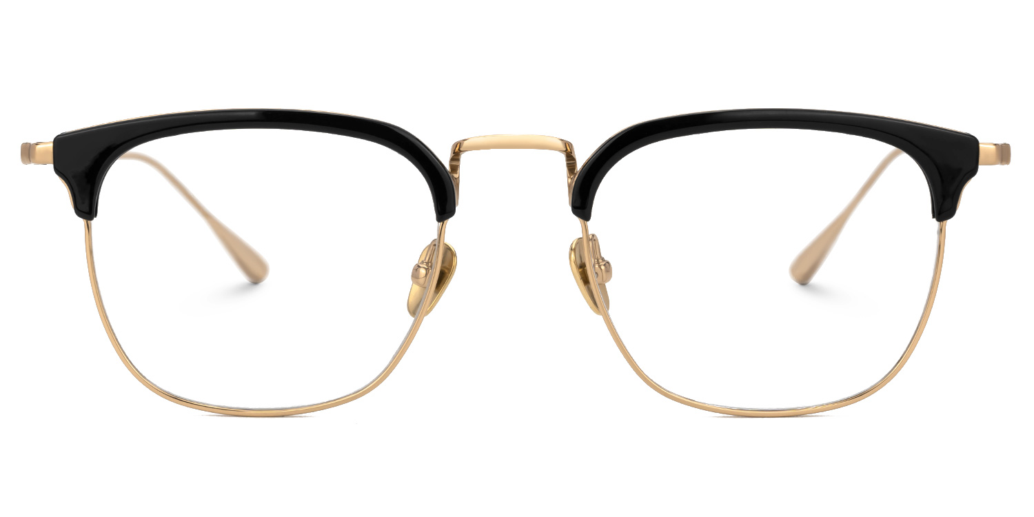 Caton Browline Mixed-Materials Full-Frame Eyeglasses | ZEELOOL UK0
