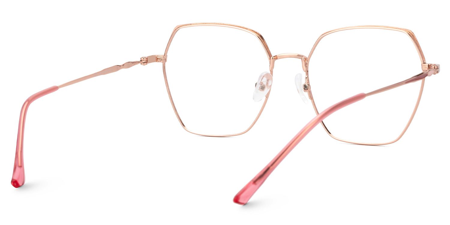 Marlon Geometric Two-Tone Full-Rim Glasses | ZEELOOL UK2