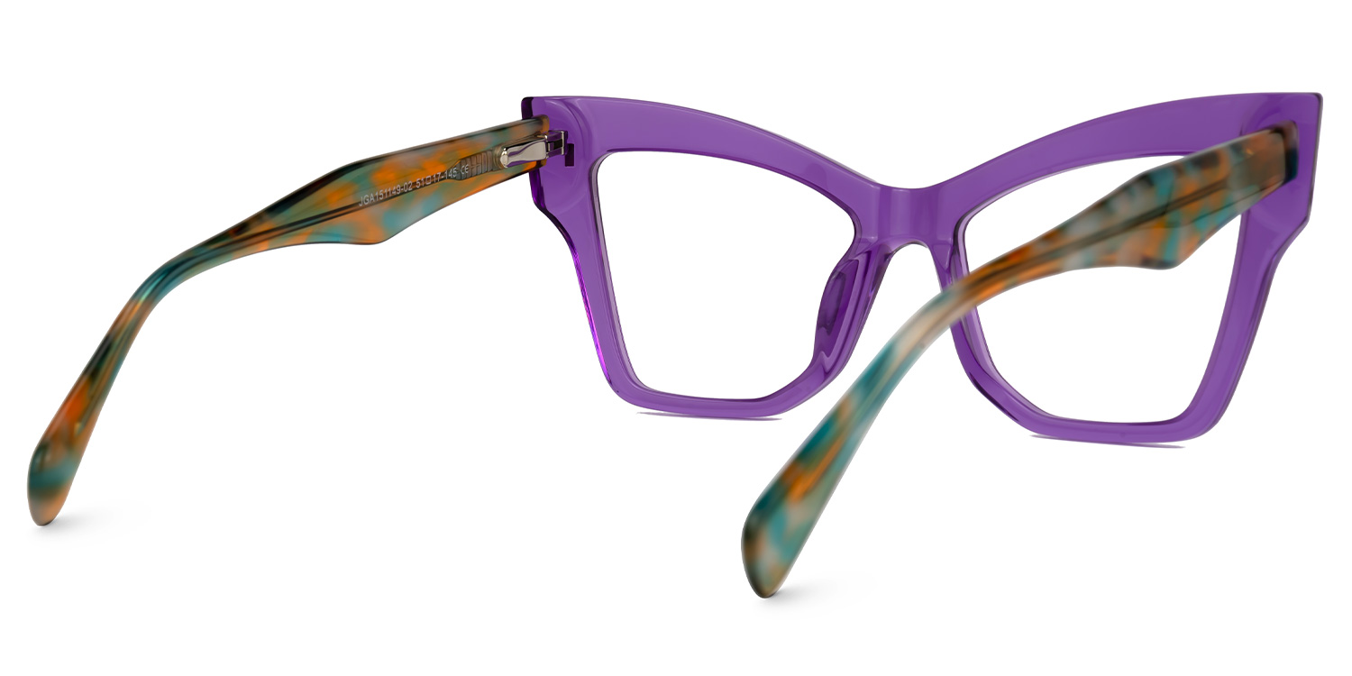 Jeanine Cateye Purple Glasses3