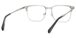 Marshall Rectangle Silver Glasses5