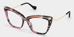 Winston Butterfly Floral Glasses2