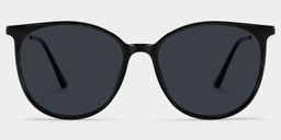 Chanty Black Round Sunglasses0