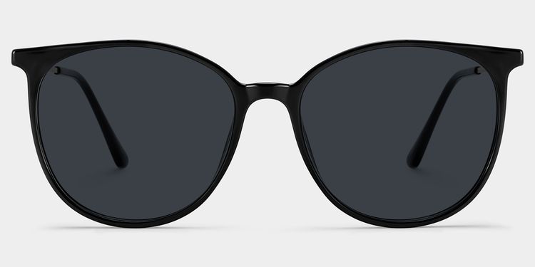 Chanty Black Round Sunglasses