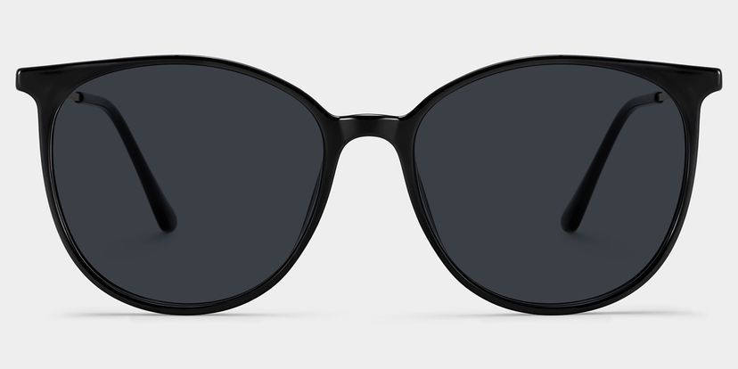 Chanty Black Round Sunglasses
