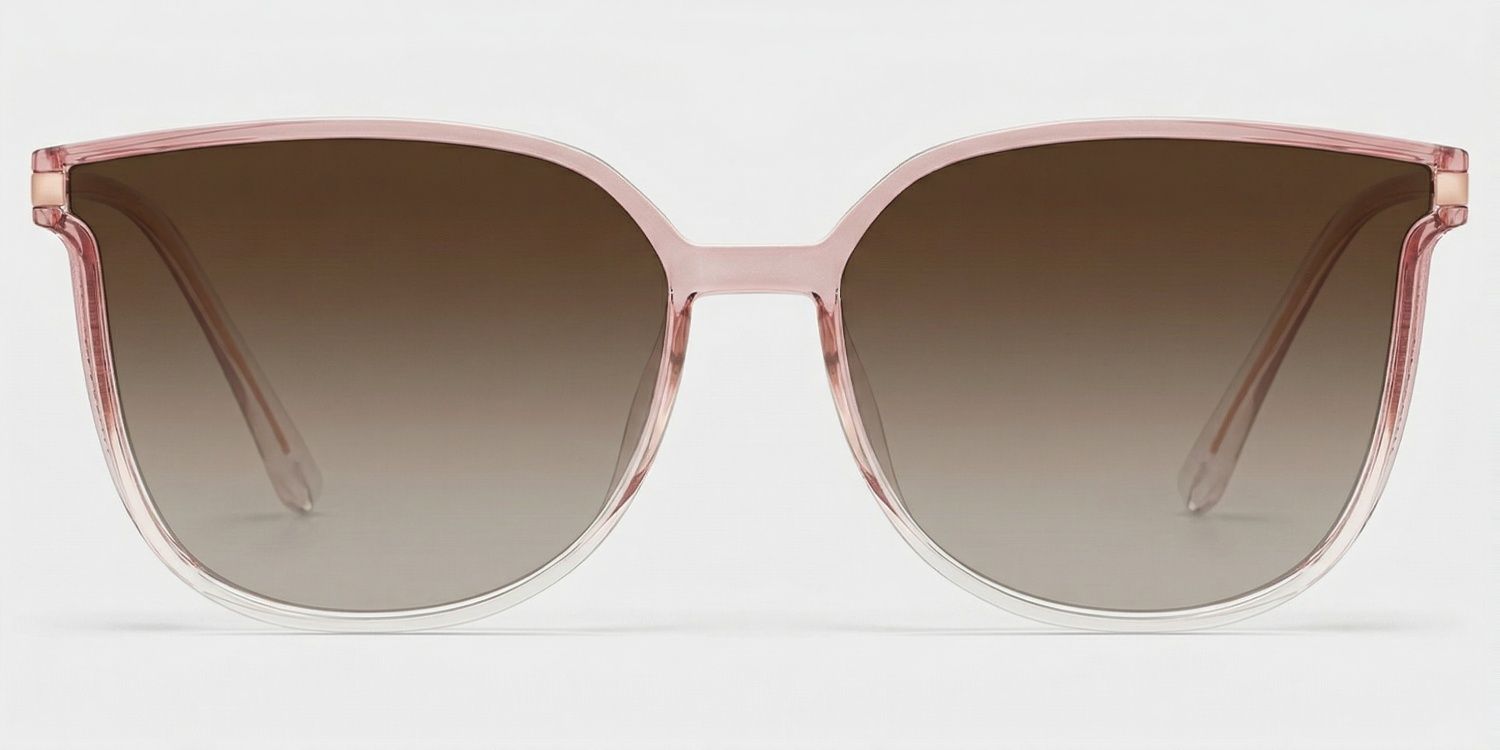 Rodz Square Pink Frame Glasses | Zeelool Optcial0