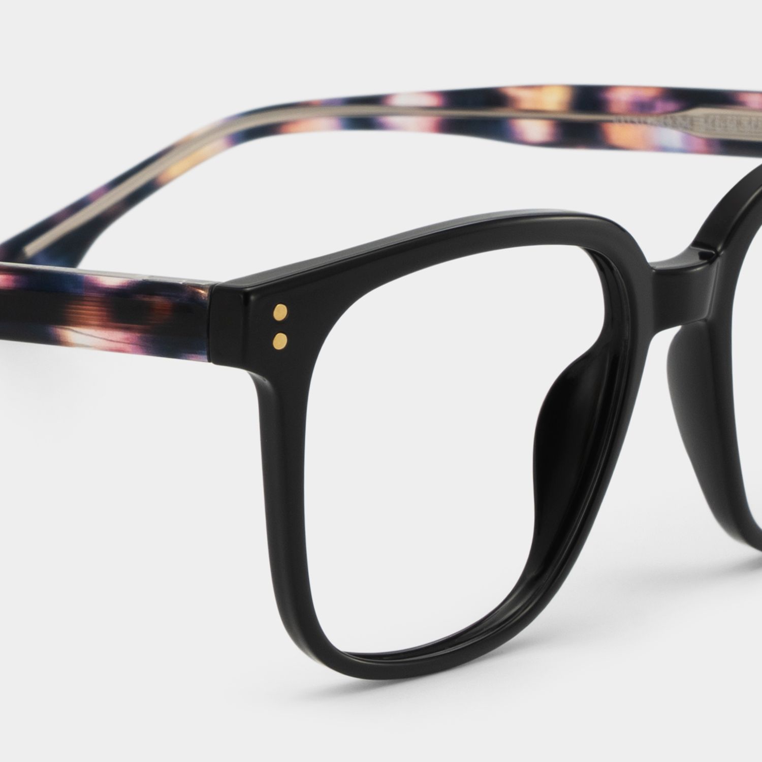Donnalyn Black Square Natural Eyewear | ZEELOOL4