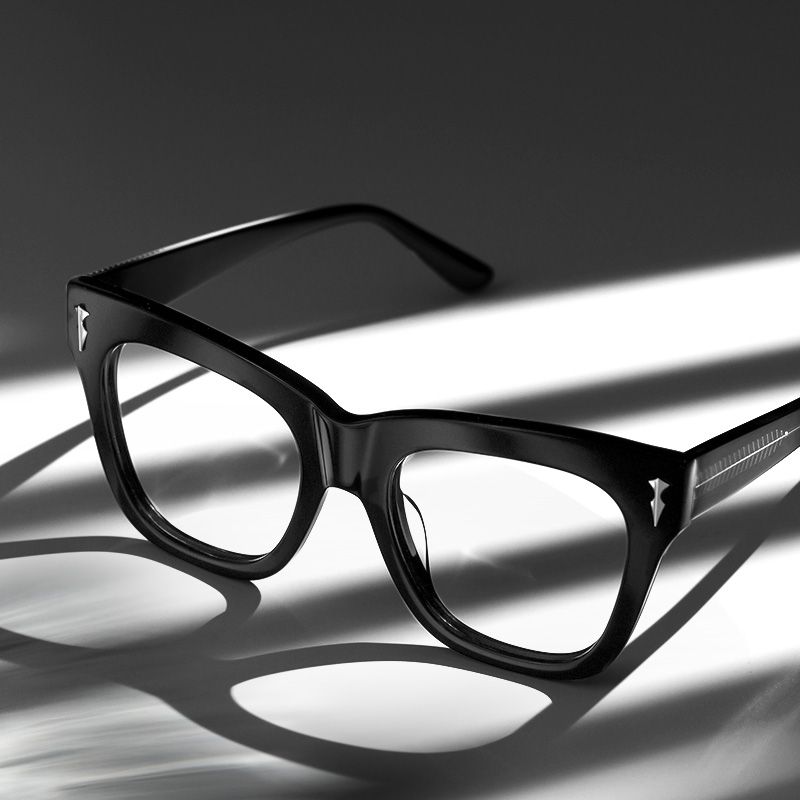 Grabar Black Square Frames Glasses for Women | ZEELOOL UK5