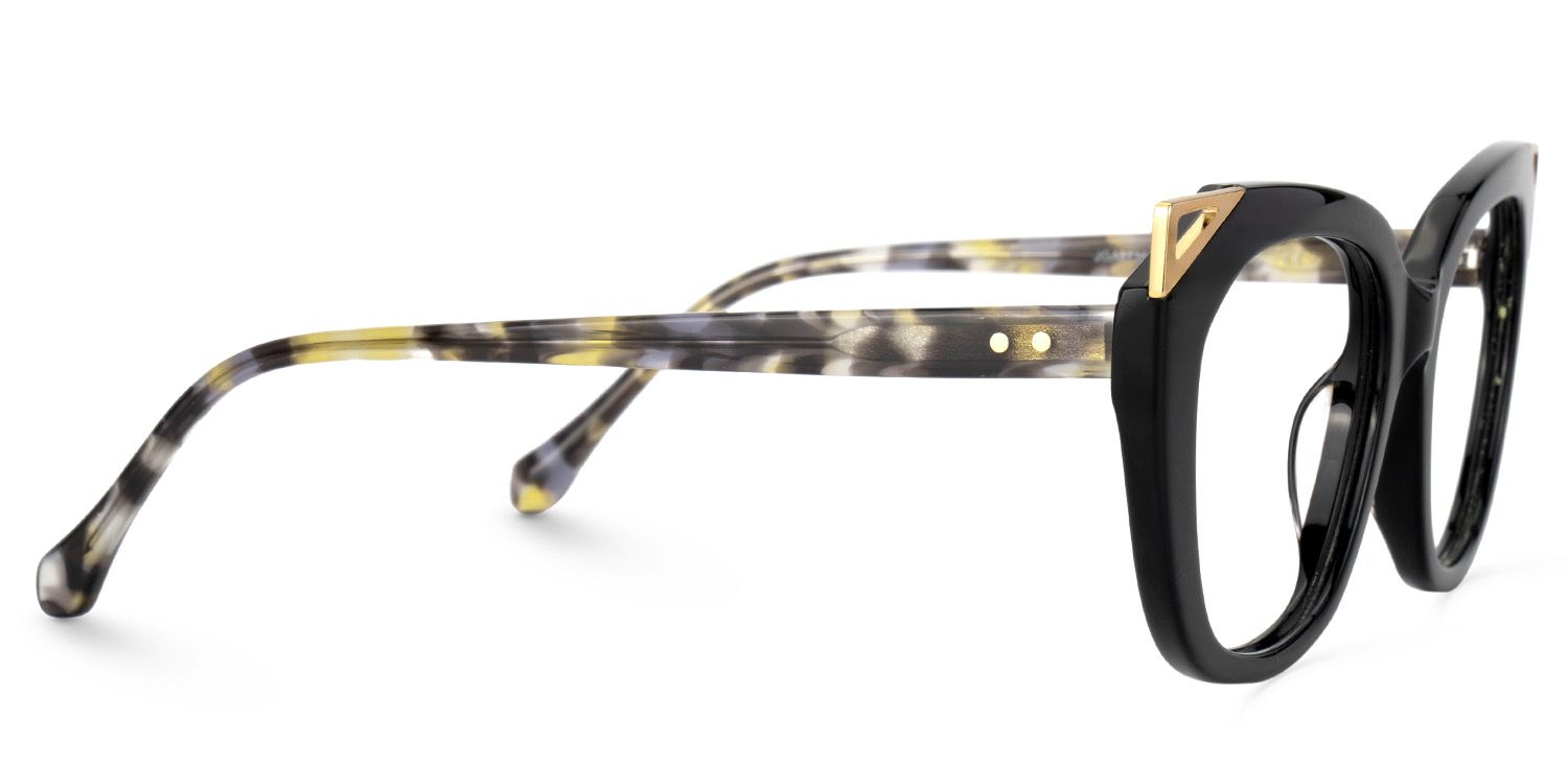 Hellena Cateye Black Fashion Glasses for Ladies | ZEELOOL UK2