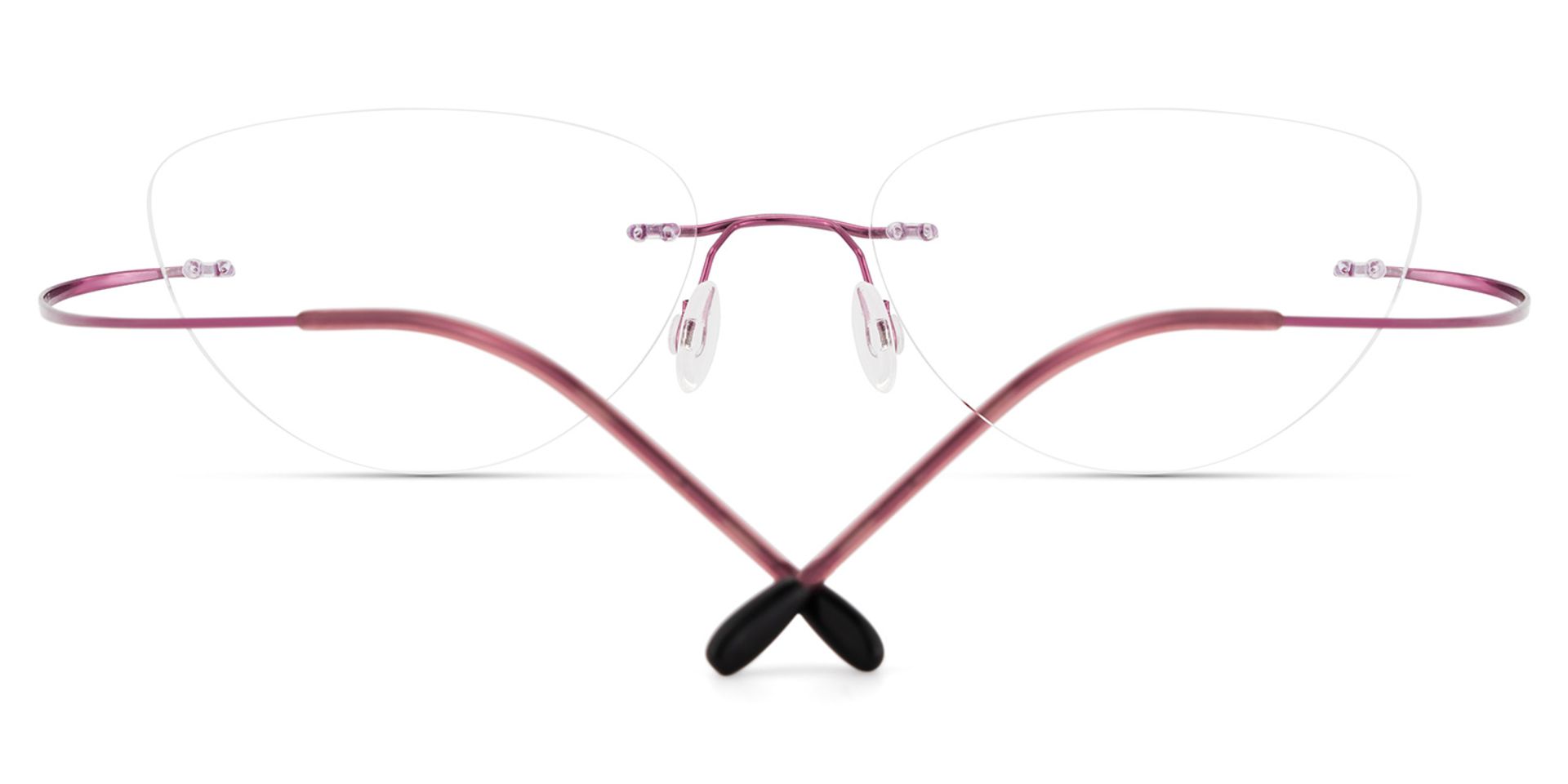 Evelyn Cat Eye Pink Glasses | ZEELOOL UK4