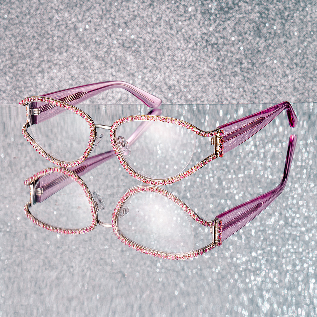 Star Cateye Iridescent Glasses0