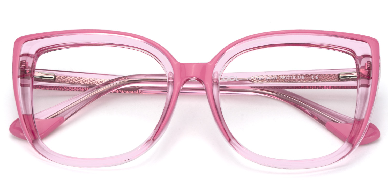 Fenn Cateye Pink Glasses1