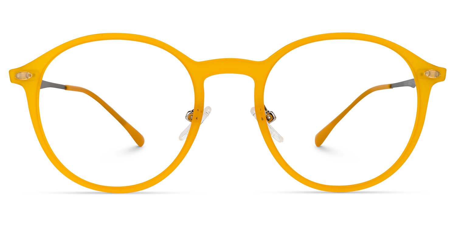 Dolores Round Yellow Glasses | ZEELOOL UK0