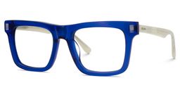 Matthews Blue Square Glasses4