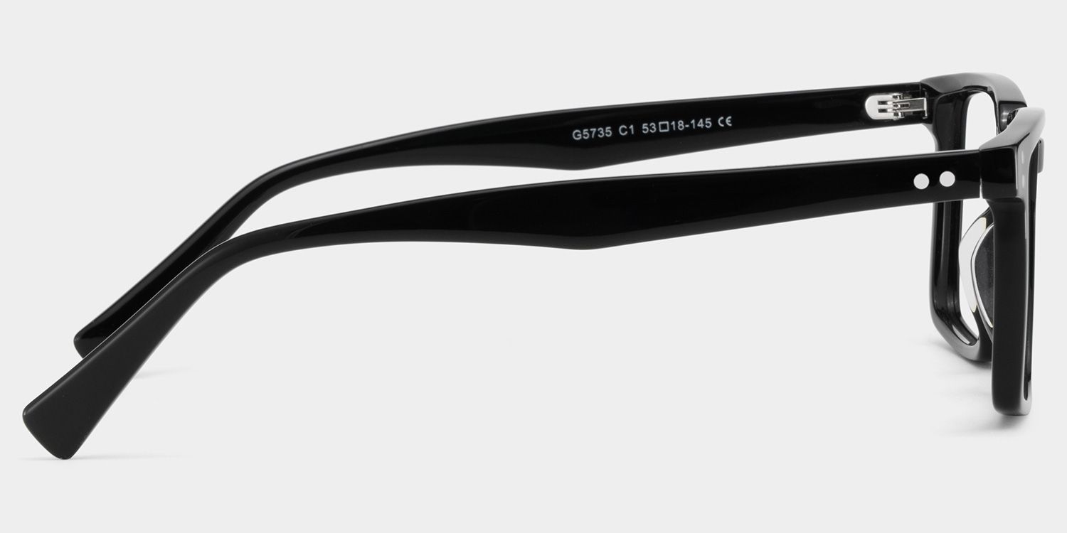 Griffin Black Frame Glasses with Rectangle Frame Online | ZEELOOL UK3