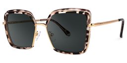 Cordaro Square Clear Tortoise Shell Glasses1